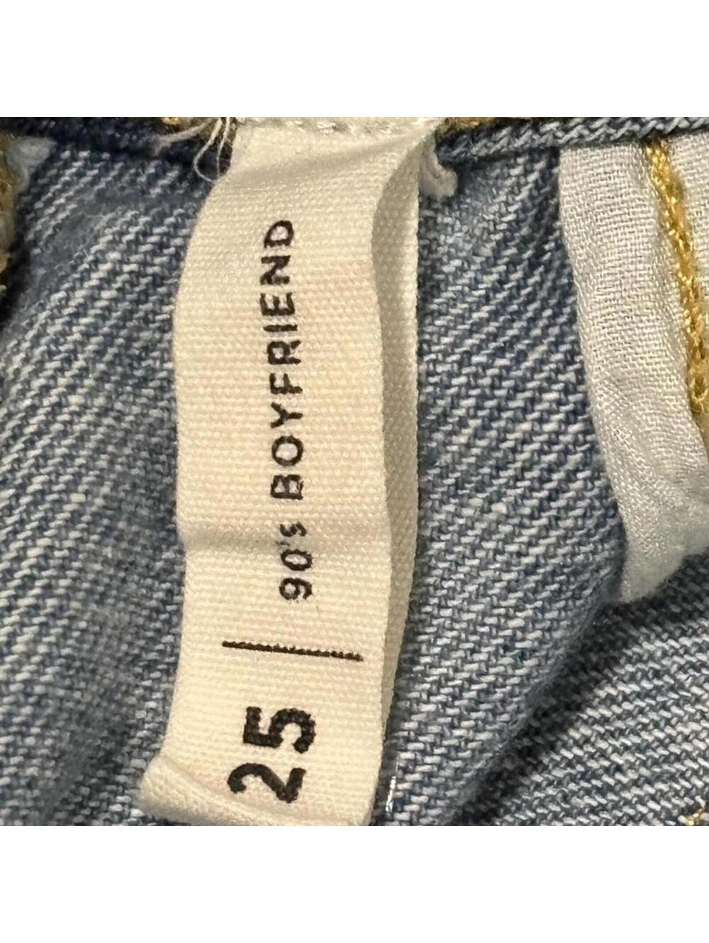 PacSun Two Tone Panel Jeans Size 25 High Rise Straight Leg - Picture 5 of 6